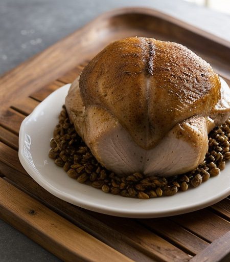 Pot Roast of Turkey With Barley recipe image