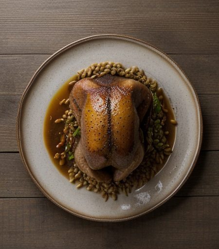 Pot Roast of Turkey With Barley recipe image