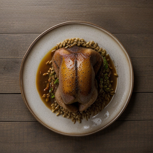 Pot Roast of Turkey With Barley recipe image