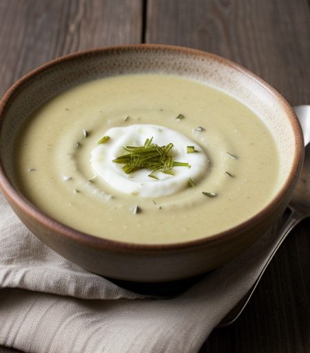 Potato~ Artichoke & Leek Soup recipe image