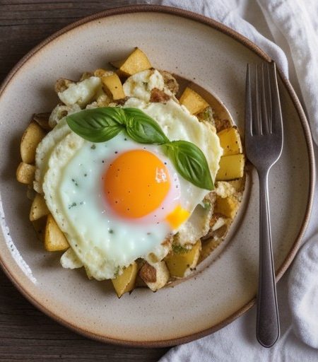Potato-Basil Scramble recipe image