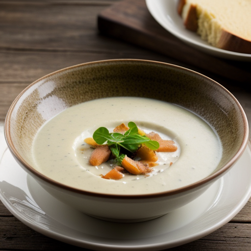 Potato-Cream Soup With Smoked Trout recipe image