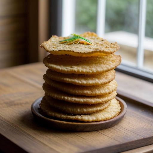 Potato Crisps With Sour Cream & Caviar recipe image