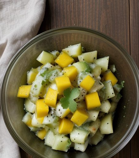 Potato-Cucumber Salad With Mango recipe image