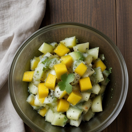 Potato-Cucumber Salad With Mango recipe image