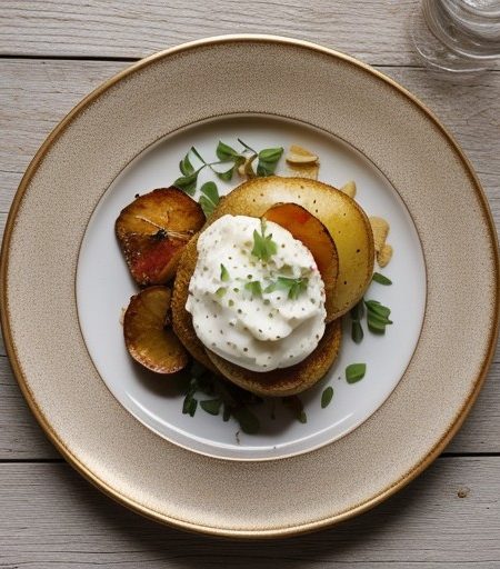 Potato Gaufrettes With Lobster Ravigote recipe image