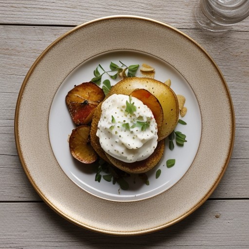 Potato Gaufrettes With Lobster Ravigote recipe image