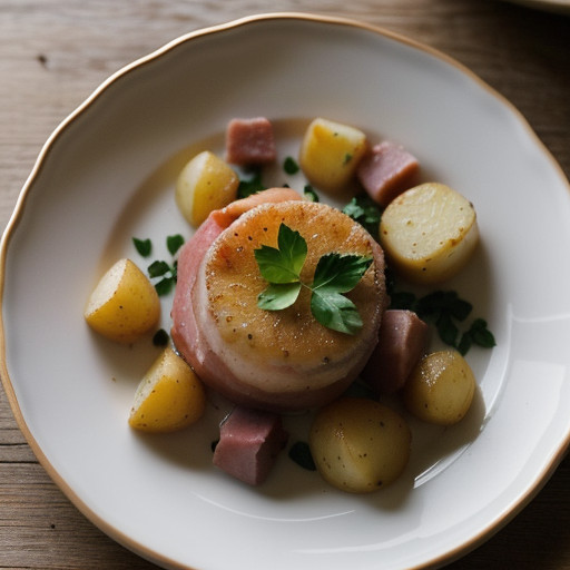 Potato-Ham Scallop Casserole recipe image