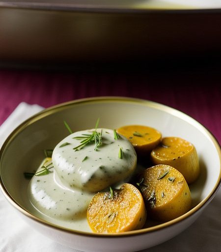Potato Medallions With Chive Sauce (2 PTS recipe image