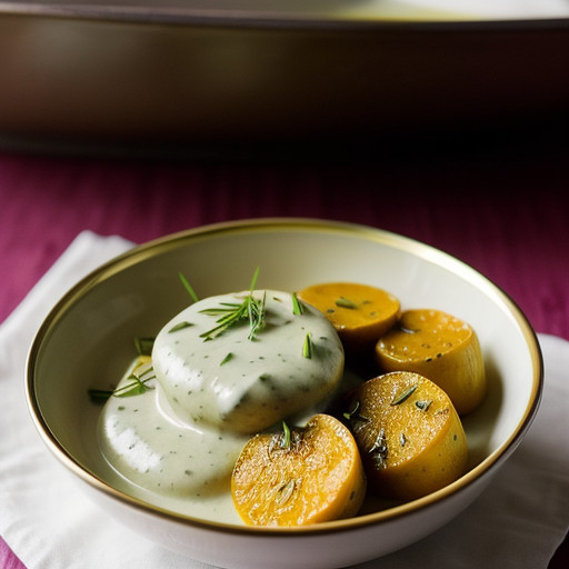 Potato Medallions With Chive Sauce (2 PTS recipe image
