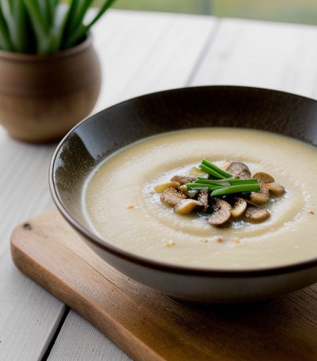 Potato-Mushroom Soup With Apple recipe image
