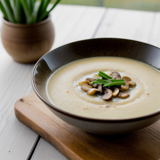 Potato-Mushroom Soup With Apple recipe image