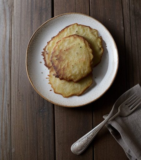 Potato Pancakes (No-Fry Latkes recipe image