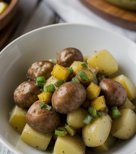 Potato Salad With Bratwursts recipe image