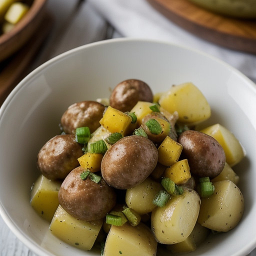Potato Salad With Bratwursts recipe image