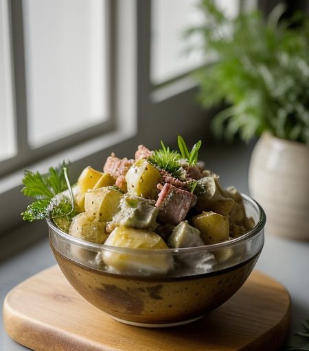 Potato Salad With Smoked Turkey & Artichoke recipe image