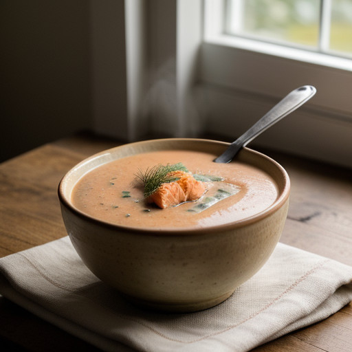 Potato & Salmon Bisque recipe image