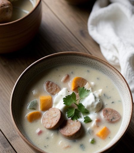 Potato Sausage Chowder recipe image