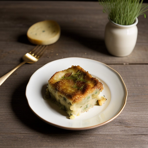 Potato~ Sausage & Leek Gratin recipe image