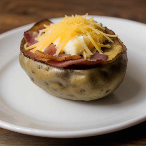 Potato Skins With Cheese and Bacon (2 PTS recipe image