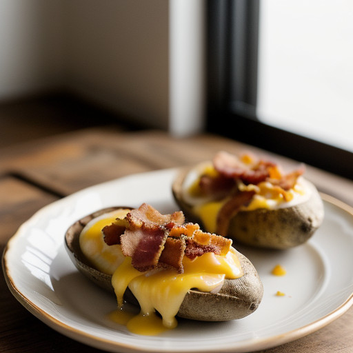 Potato Skins With Cheese and Bacon recipe image