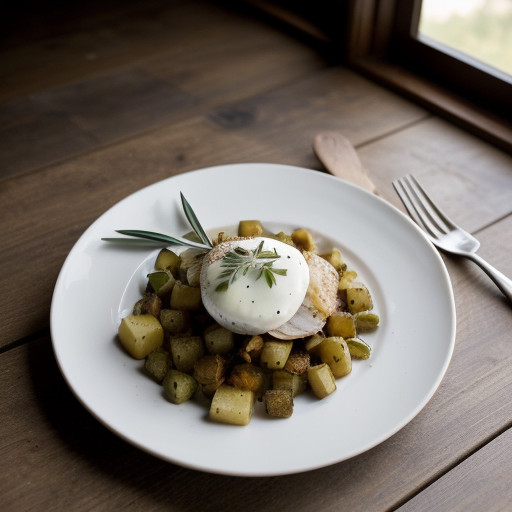 Potato & Smoked Chicken Hash recipe image