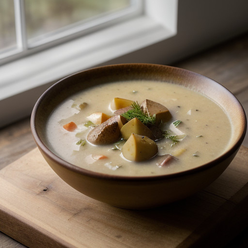 Potato Soup Scented With Cumin recipe image