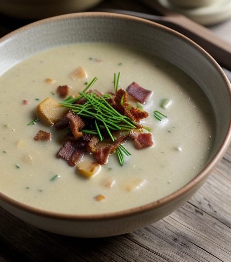 Potato Soup With Kale and Bacon recipe image