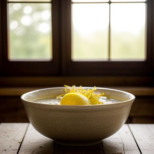 Potato Soup With Lemons recipe image