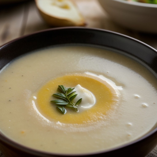Potato Soup With Roast Garlic recipe image