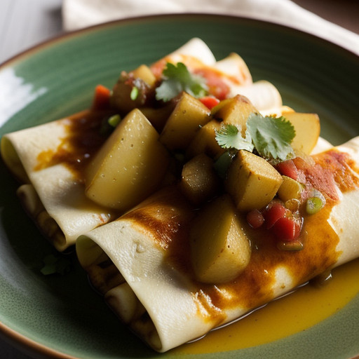 Potato-Stuffed Enchiladas recipe image