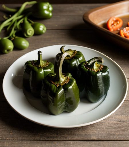 Potato-Stuffed Green Peppers (Vrg recipe image