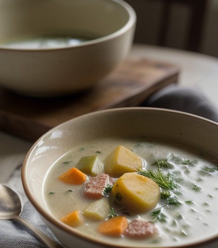 Potato-Vegetable Chowder recipe image