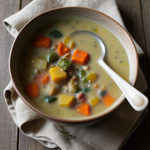 Potato-Vegetable Chowder (Vrg recipe image