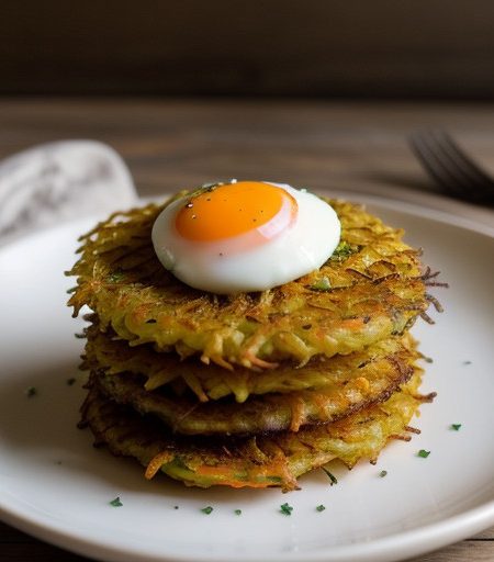 Potato Vegetable Latkes recipe image
