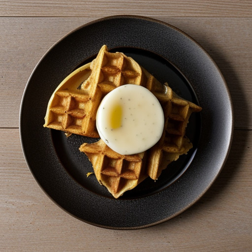 Potato Waffles With Rosemary-Garlic Oil recipe image
