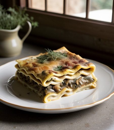 Potato and Mushroom Lasagna recipe image