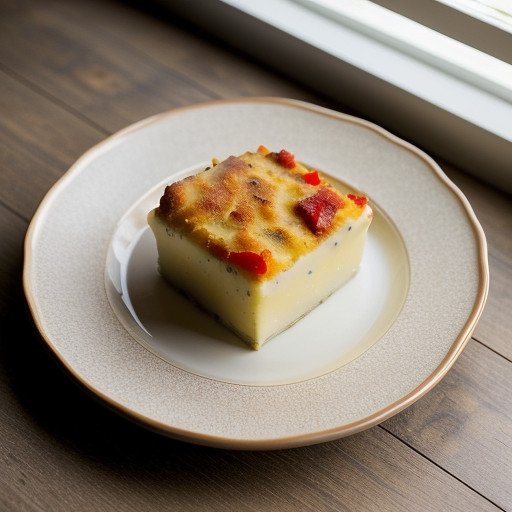 Potato and Sweet Red Pepper Gratin - Bon Appetit recipe image