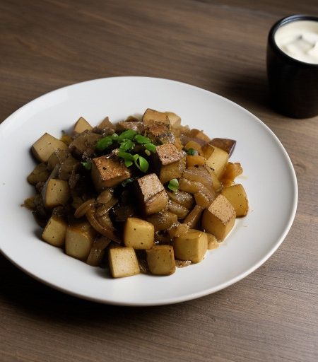 Potatoes~ Onions & Tofu Supreme recipe image