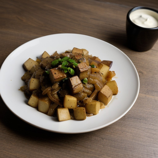 Potatoes~ Onions & Tofu Supreme recipe image