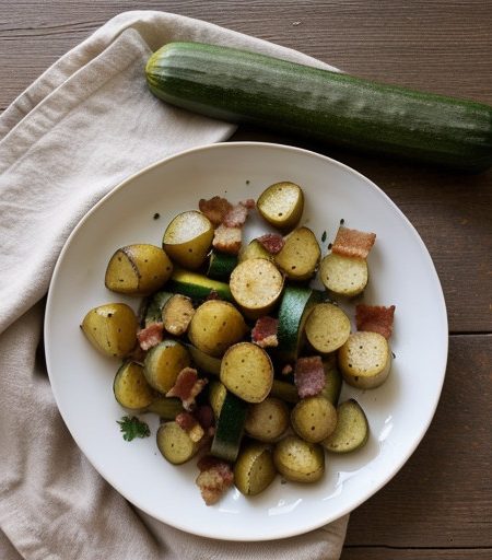 Potatoes With Bacon & Zucchini*** recipe image