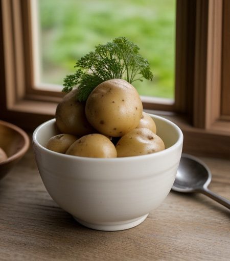 Potatoes With Parsley Sauce recipe image