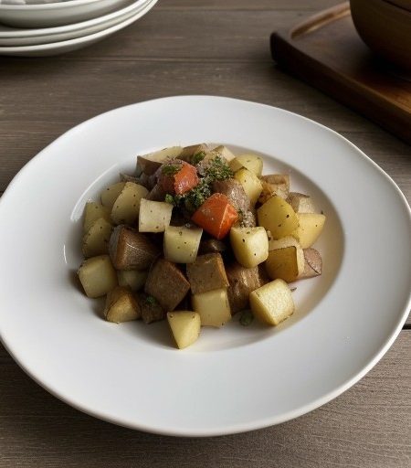 Potatosalata Me Throumbes recipe image