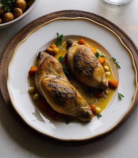 Poulet Grille a La Moutarde (Broiled Chicken recipe image