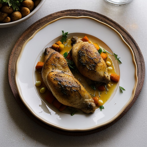 Poulet Grille a La Moutarde (Broiled Chicken recipe image