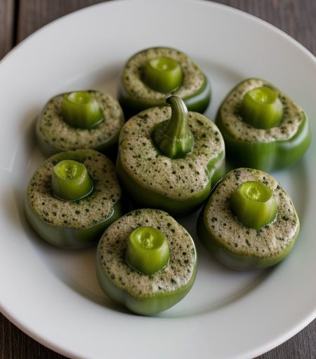 Pounded Green Pepper Appetizers recipe image