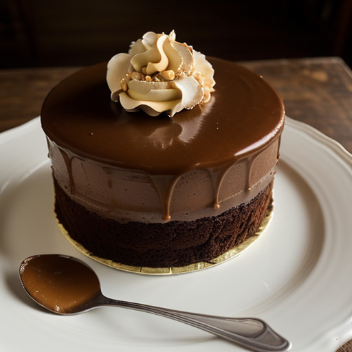 Pour La France's Fudge Caramel Cake recipe image
