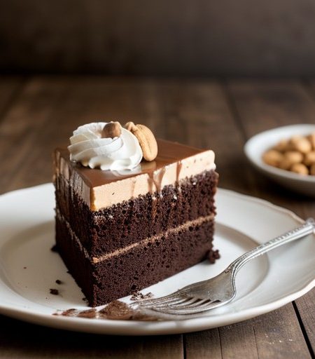 Pour La France's Fudge Caramel Cake recipe image