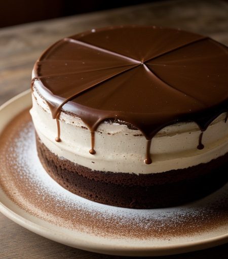 Pour La France's Fudge Caramel Cake - Express News recipe image