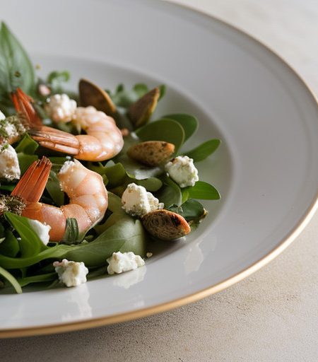 Prawn Salad With Basil & Feta Cheese recipe image